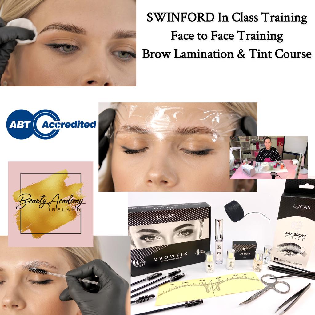 SWINFORD In Class Training: Brow Lamination & Tint Course : May 30 Thursday morning 10am until 12:30pm : ABT/AIT Accredited